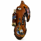Tábua Rústica Porta-Bebidas com Abridor