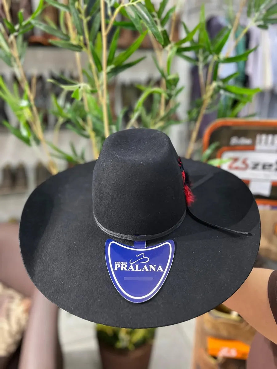 Chapeu Pralana Biplay Feltro Preto
