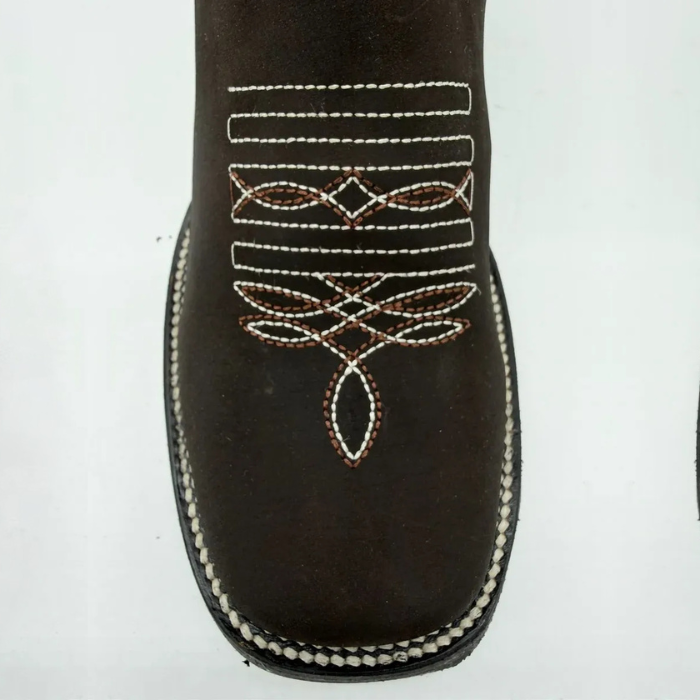 Bota de montaria Bulldog Ringle Cafe com sola de densidade branca
