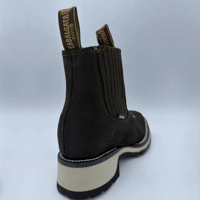 Bota de montaria Bulldog Ringle Cafe com sola de densidade branca