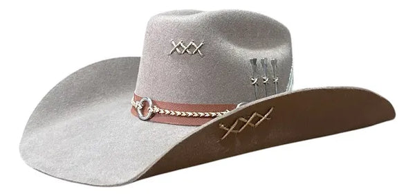 Chapeu 3 Cravos Americano Castor